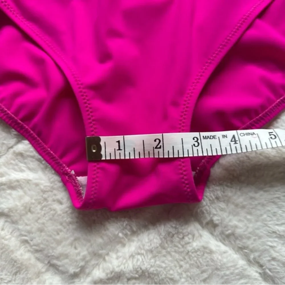 Gottex | Magenta Lattice Surplice One Piece Swimsuit | Size 12